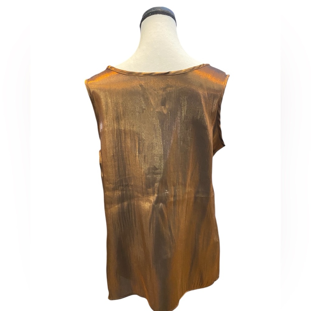 Chic Sleeveless Copper layering cami perfect for holidays size 14 - Picture 6 of 8